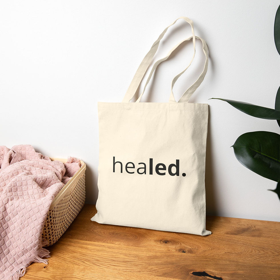Thumbnail: Cotton Canvas healed. Tote Bag
