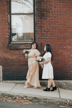 Gay couple elopement downtown