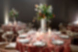 Wedding centerpiece tall arrangement bright linen