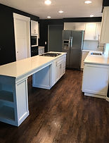 A residential kitchen cleaned by a house