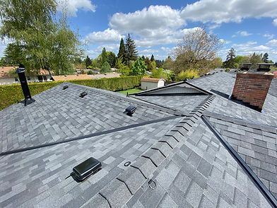 A Commercial Roof and Residential Roof installed by Marcano Roofing Contractor in Salem Oregon
