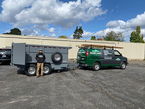 Marcano Roofing member installing a new