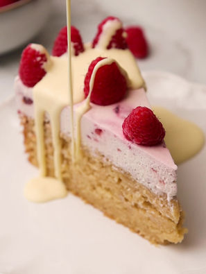 Raspberry Ripple Mousse Cake