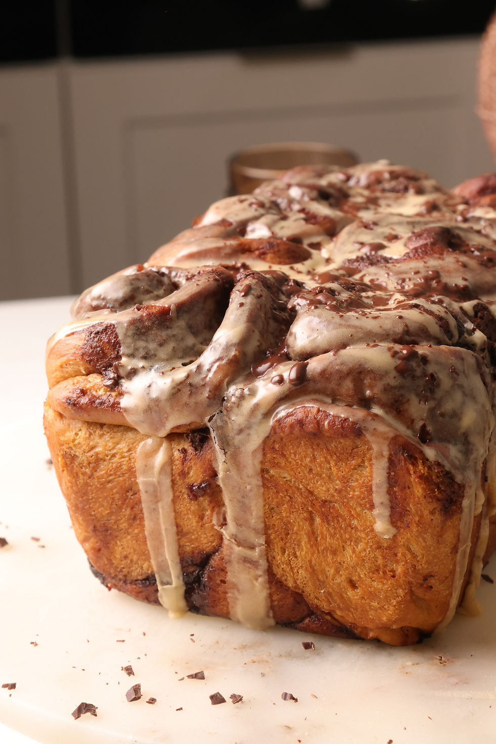 Mocha Cinnamon Roll Loaf
