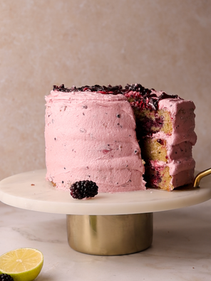 Blackberry and Lime Cake