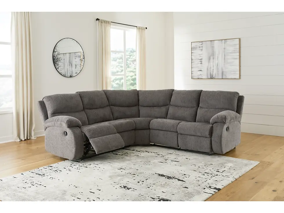 Museum 2-Piece Manual Reclining Sectional - Text Us to Order