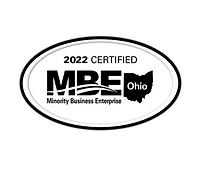 A minority owned business enterprise badge