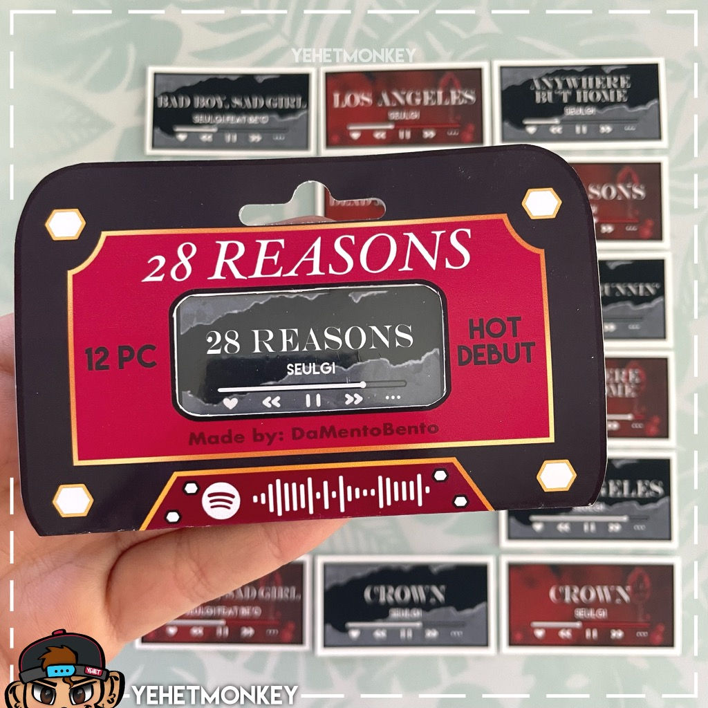 Seulgi- 28 Reasons Album Kpop Sticker Set
