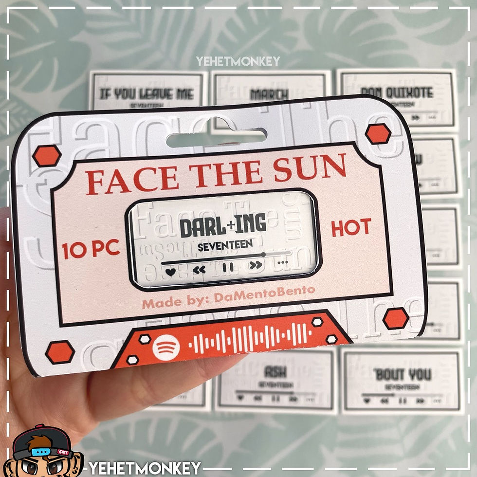 Seventeen- Face the Sun Album Kpop Sticker Set