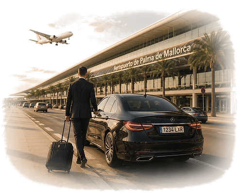 Banner von Concierge service Mallorca – AutoService Mallorca – Wir hohlen Sie mit Ihrem Fahrzeug am Flughafen ab.