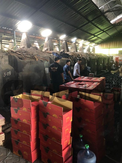 Indonesia briquette charcoal quality inspection. Cocologi, your most reliable Indonesia charcoal supplier.