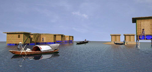 bamboo floating structures