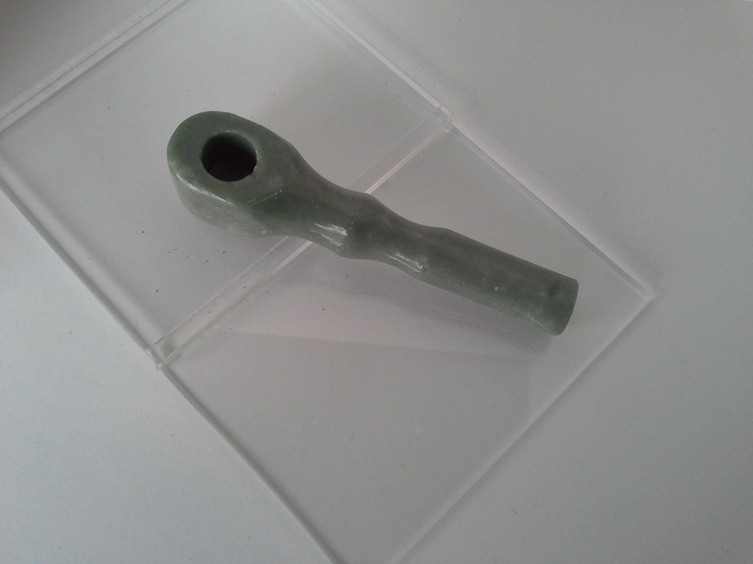 Meditation Aid Natural Jade Smoking Pipe