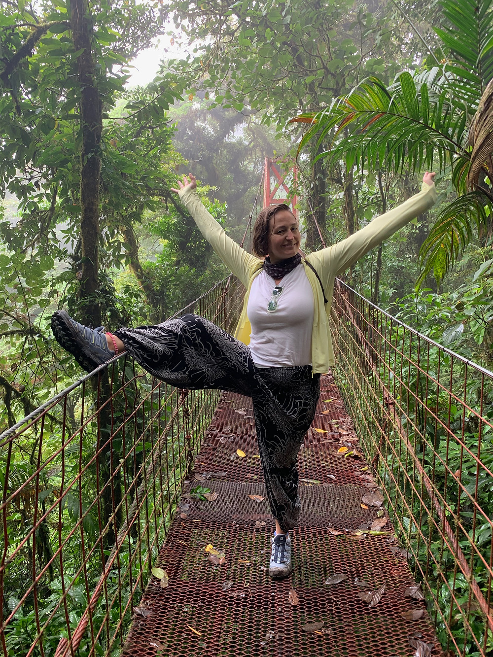 Monteverde ormanındaki asma köprü, Kosta Rika