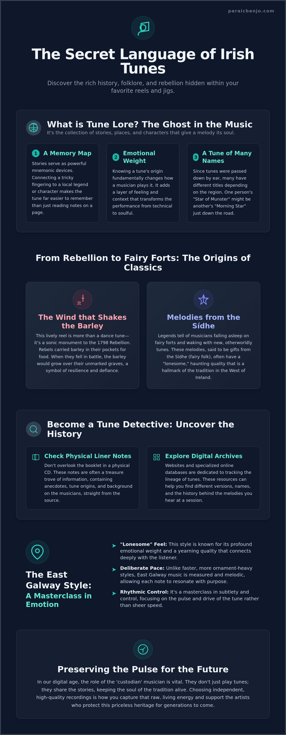 Stories behind traditional irish tunes