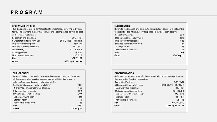 Project program