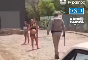 Absurdo: PM bate em mulher grávida de 8 meses; veja vídeo da covardia