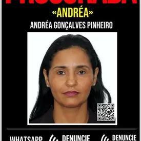  Disque Denúncia busca Andréa Gonçalves, procurada por homicídio em São Pedro da Aldeia