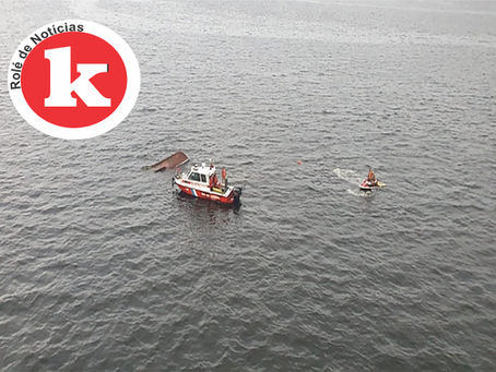 Rolé: Bombeiros encontram cinco corpos após naufrágio na Baía de Guanabara (RJ)