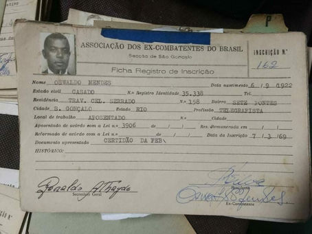 Um bravo gonçalense: homenagem ao ex-combatente Oswaldo Mendes, por Erick Bernardes