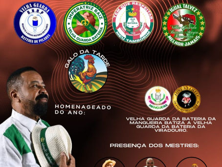 Velha Guarda da Bateria da Viradouro será batizada neste domingo (27) pela VGB da Mangueira