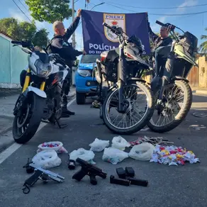  Dois homens são presos com armas e drogas em operação no Brejal, em SG