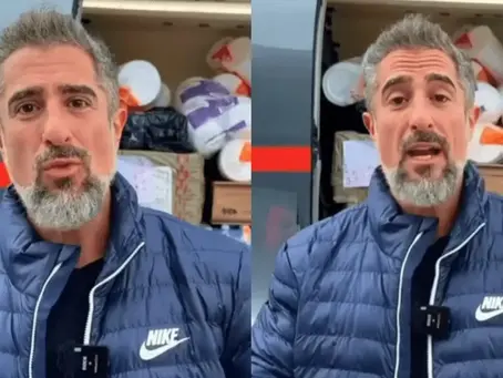 Marcos Mion é acusado de usar tragédia para se 'promover' ao chegar em Porto Alegre