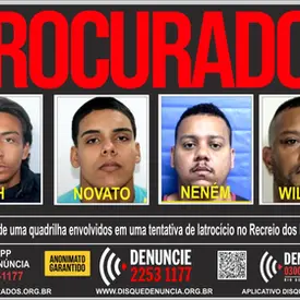 Quadrilha que atirou em vítima para roubar cordão de ouro de R$ 6,8 mil é procurada no Rio