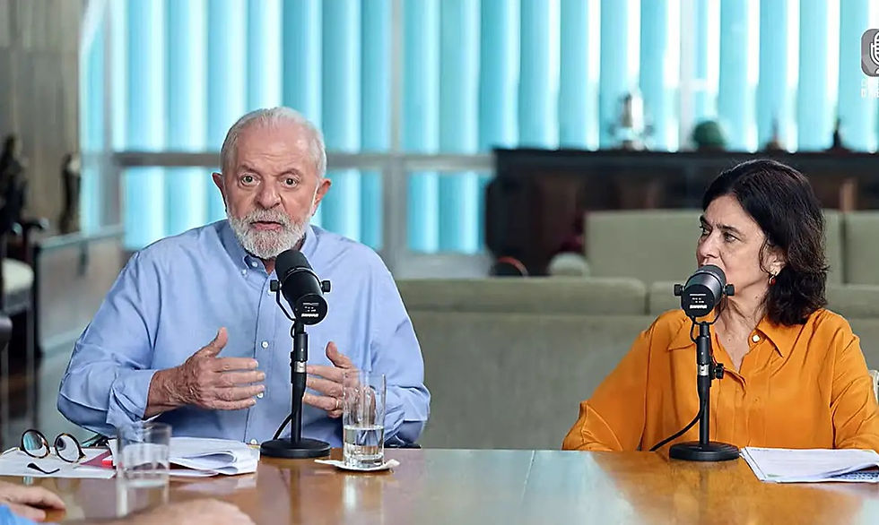 Lula conversou com Nisia Trindade no "Café com o presidente"/Foto: Agência Brasil