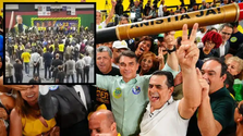 Cada vez mais isolado, Flávio Bolsonaro reúne 900 pessoas em ato de Belo Horizonte
