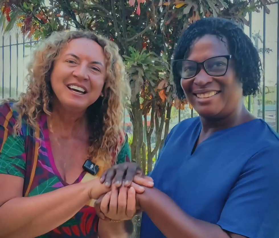 Zeidan e Mónica/Foto: Reprodução