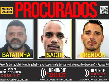 Polícia monta ações para prender trio acusado de atentado no interior do Estado do Rio
