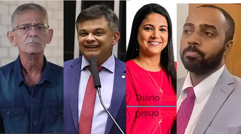 Nelson, Dimas, Viviane e Josemar/Reprodução