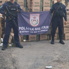 Polícia recupera carga roubada de óleo, em Quintino