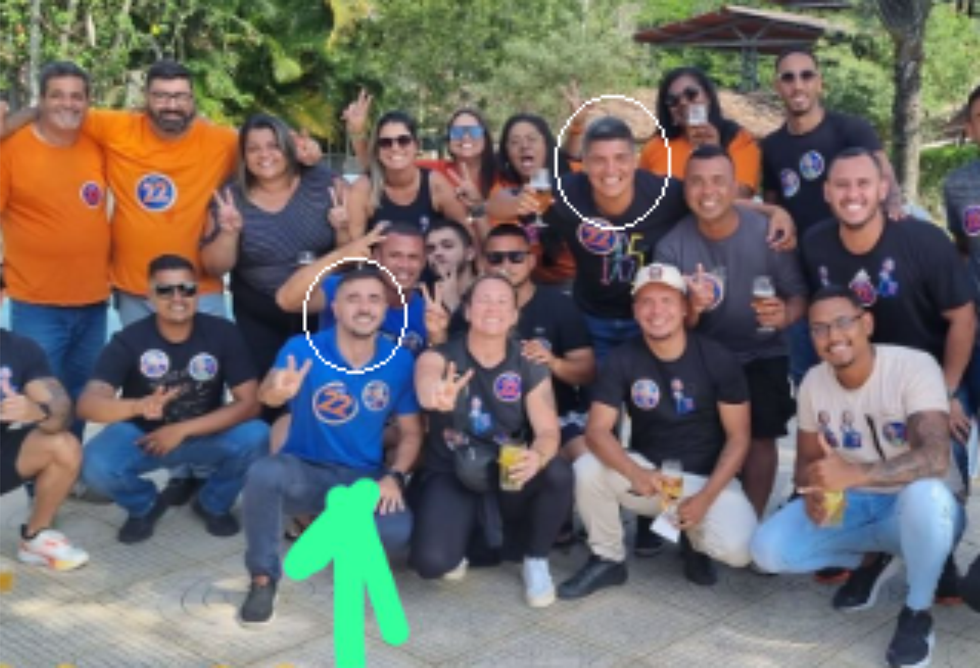 Secretário Fabinho comemora com Carlos Eduardo/Foto: Reprodução