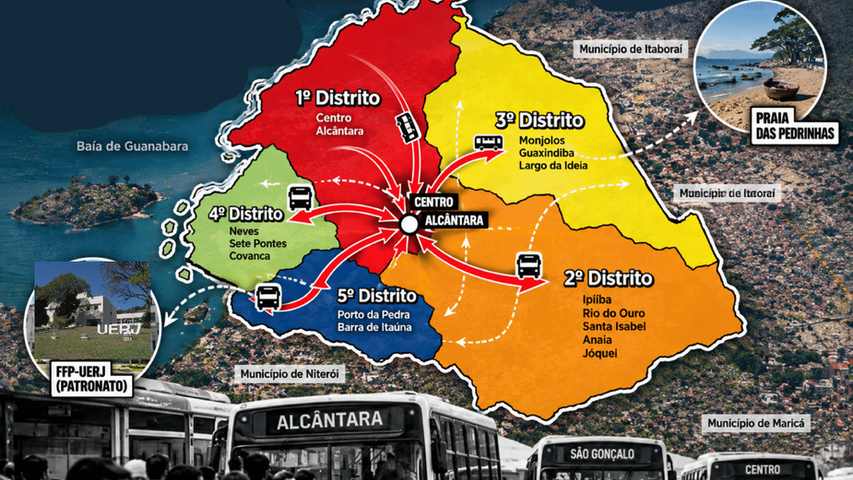 São Gonçalo: como na política, cidade partida também na mobilidade