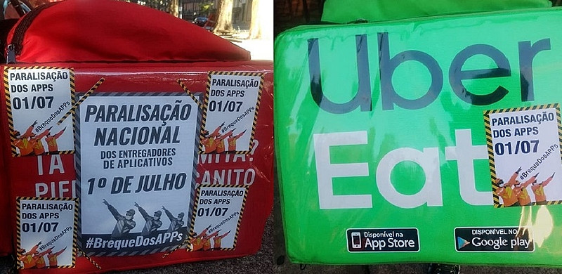"Nem todo dia temos dinheiro pra sair de casa. Tem vez que deixamos de comer para abastecer", diz entregador - Foto: @tretanotrampo
