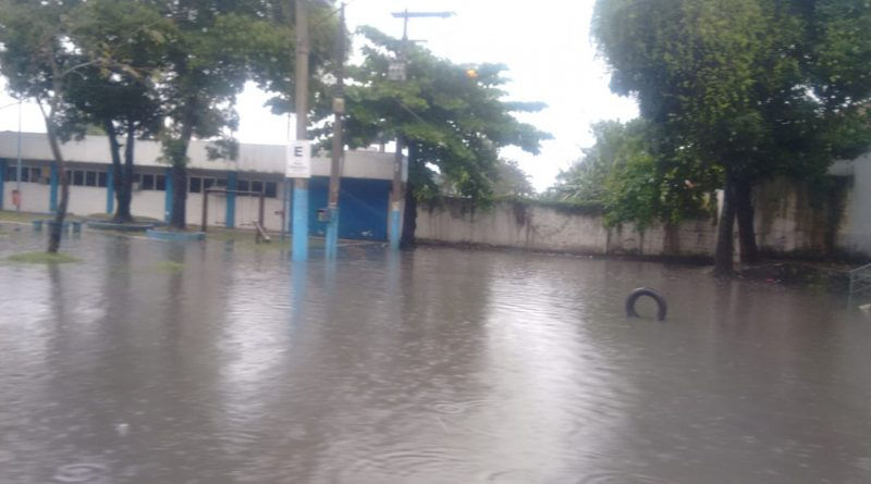 Ponto de alagamento em Neves/Foto: Divulgação