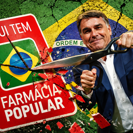 Vítima do tesouraço do Flávio Bolsonaro: Farmácia Popular