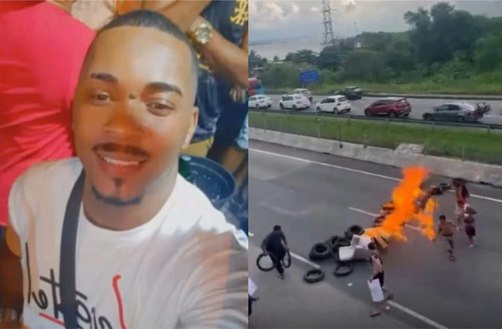 Manifestantes protestaram contra a morte de Alan/Reprodução