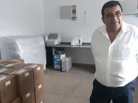 Nanci acompanha instalações do novo laboratório municipal no Gradim
