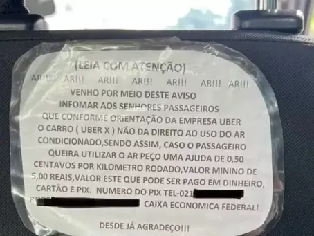'Pix do ar-condicionado': como cobrança de motoristas virou polêmica no RJ