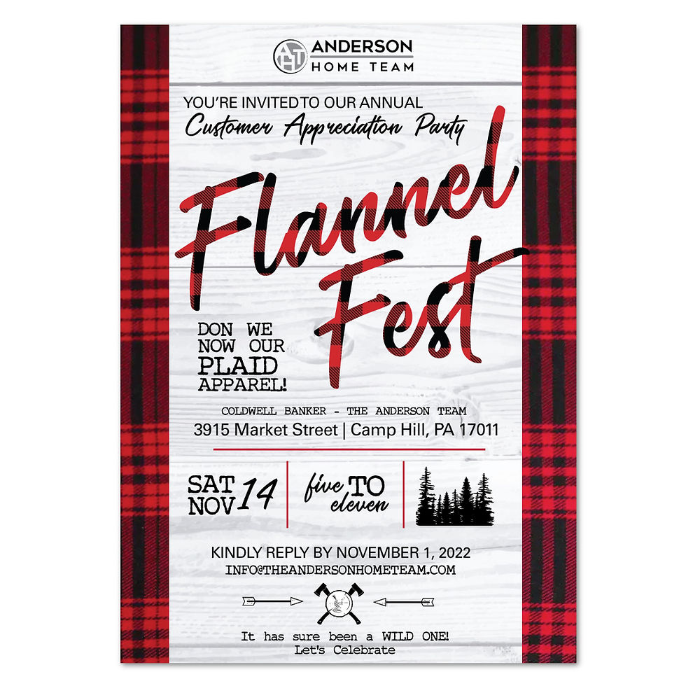 Thumbnail: Digital Download Red and Black Lumberjack Plaid Party Birthday Bachelor Invite