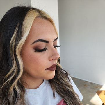 Boudoir makeup done by Kimberly Schlosser of Just Beauty and Esthetics