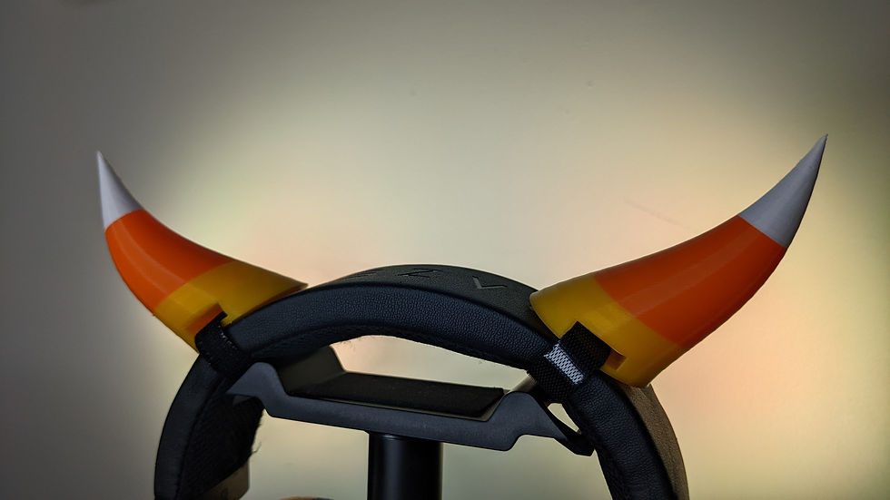 Thumbnail: Candy Corn Succubus Horns Gaming Headset Accessories
