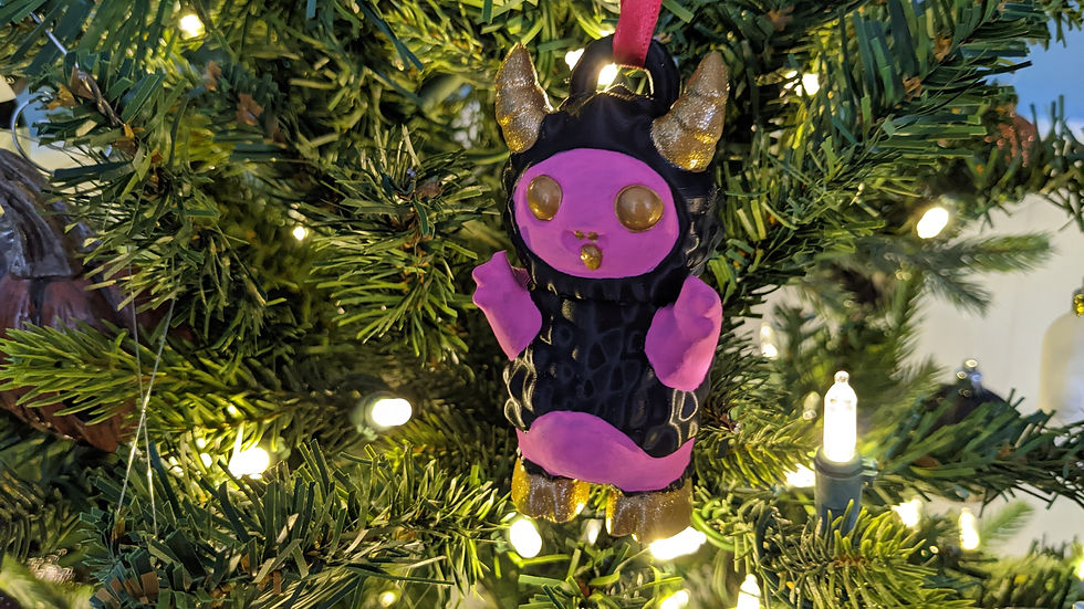 Thumbnail: Krampus Cute Holiday Christmas Ornament