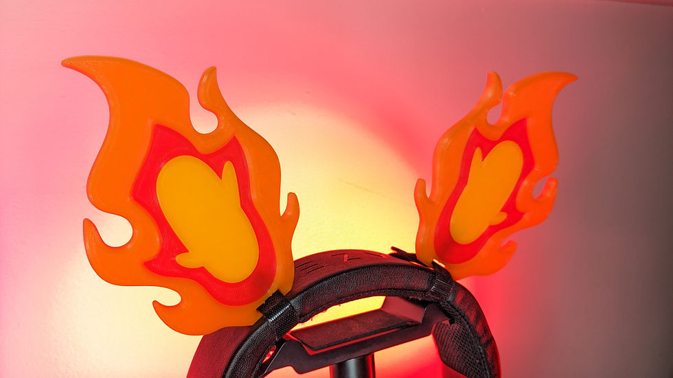 Thumbnail: Rengoku Flames Demon Slayer Gaming Headset Attachments