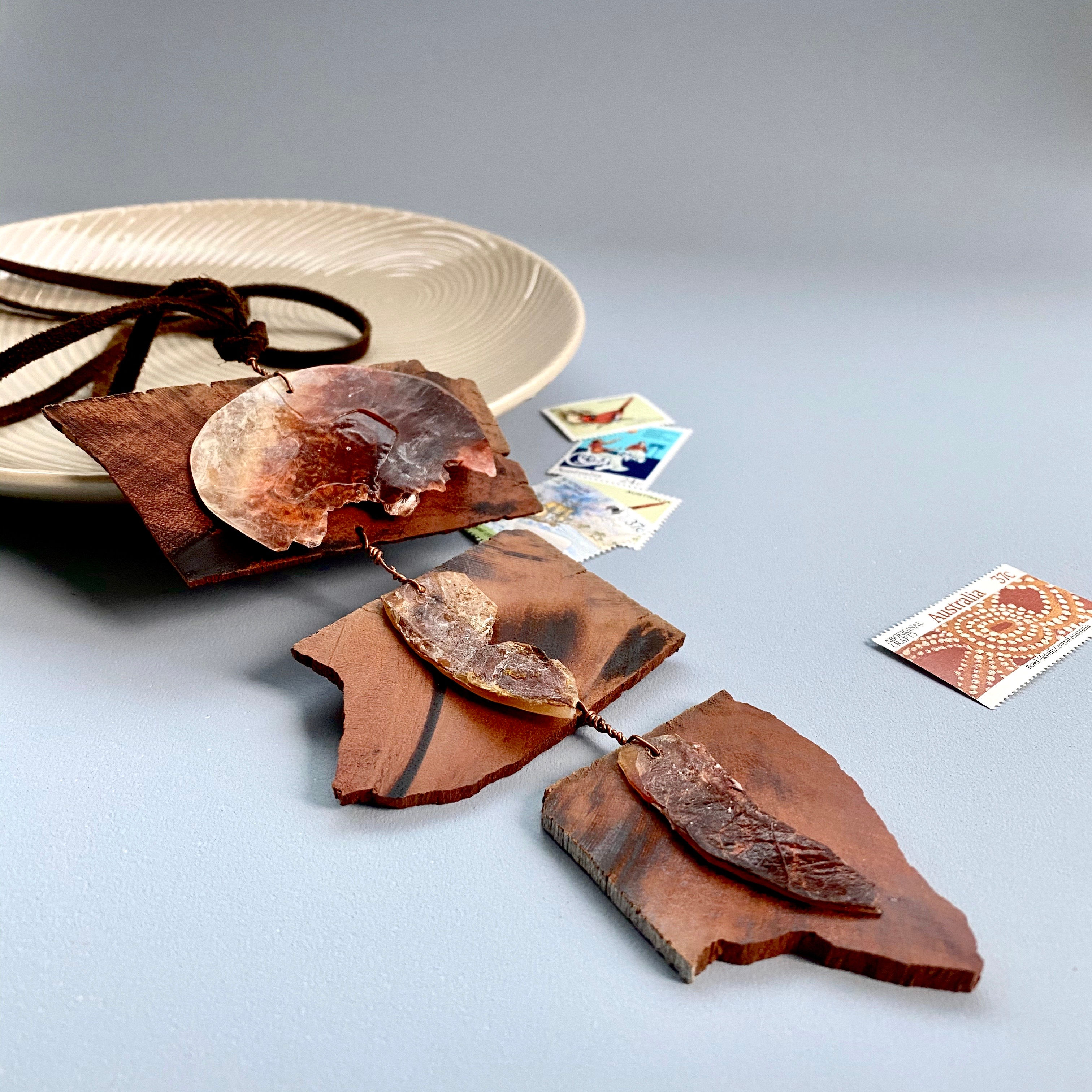 Natural Polish Raw Materials Necklace