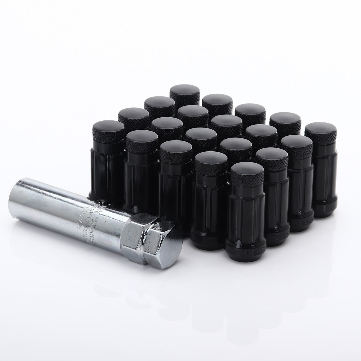 Radmuttern Stahl JN3 schwarz geschlossen Kegelbund