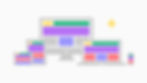Layout di sito web adattabile in più dispositivi. Smartphone, tablet, desktop